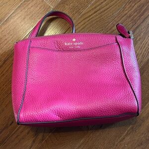 Kate Spade Pink Shoulder Bag with Structured Design